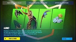 Fortnite chapitre 2 saison 7 (loki est arrivée sur Fortnite)