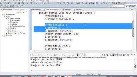 TP Java1 sur les classes abstraites et les interfaces