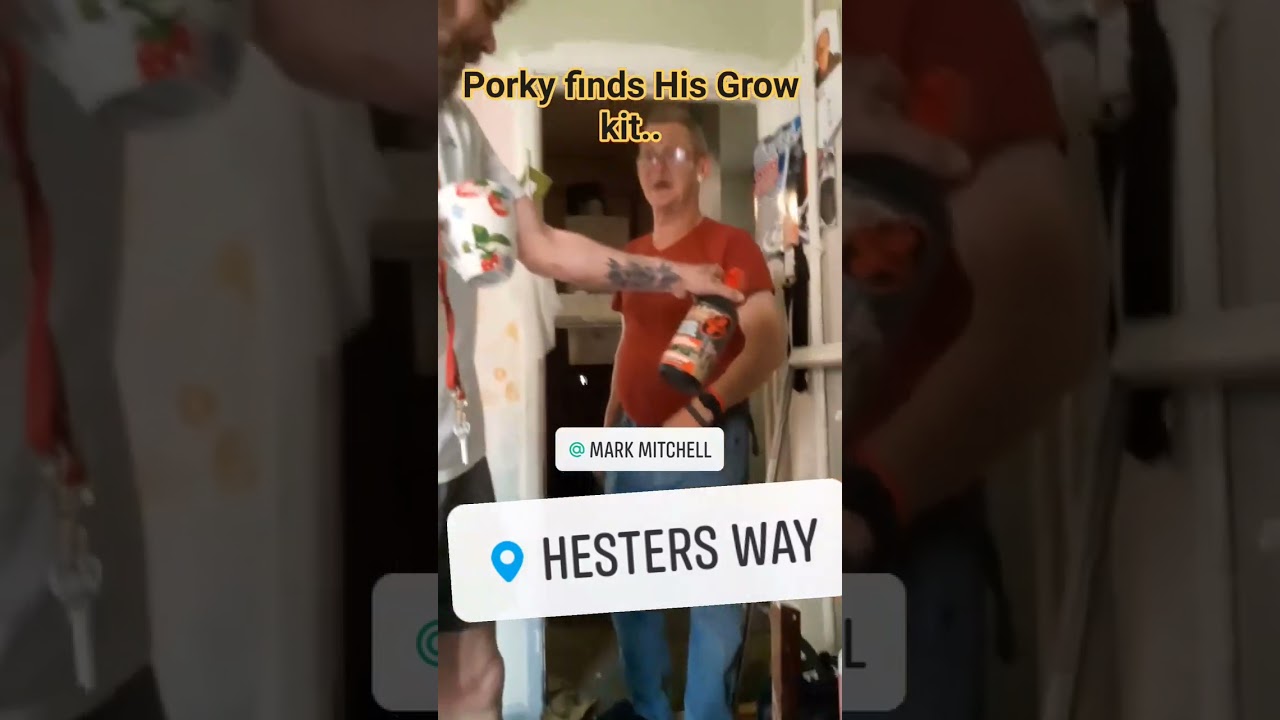 Good friends Mark Mitchell Aka Cheltenhams Notorious Pork Pie Finds His Grow Chemicals, Napper ??xx