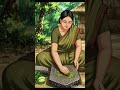 Village housewife peaceful cooking 🥰 #shorts #cartoon #animation #trending #viral #ghibli