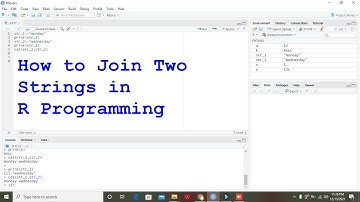 how to join two strings in R programming Language | concatenating strings in R studio