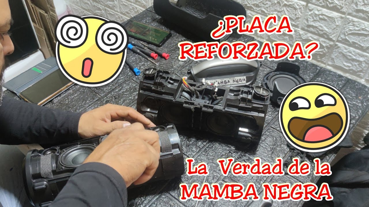 DESARME DEL PARLANTE (MAMBA NEGRA)😳, tiene O NO una placa mejorada ¡¡¡¡
