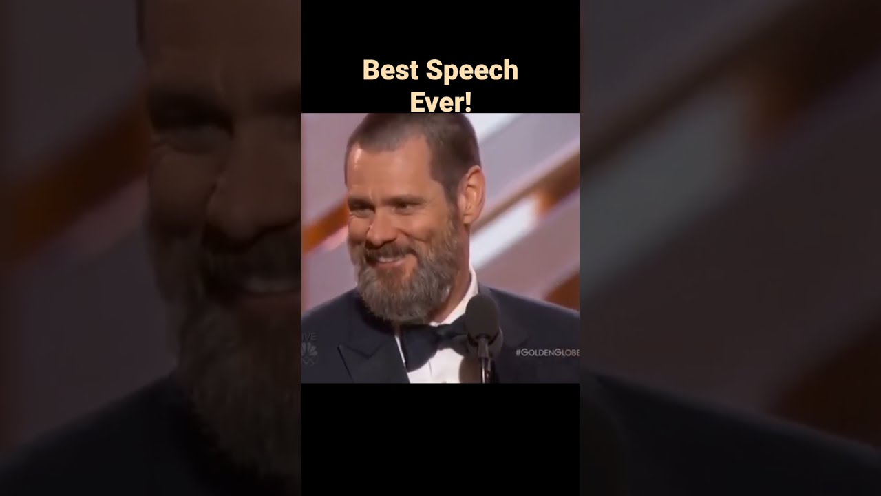 The Best Speech Ever Jim Carrey At Golden Globe Award