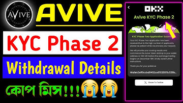 Avive KYC Phase 2 Full Process & $AVIVE Token Withdrawal Details