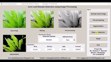 Corn Leaf Disease Detection Using Matlab Project Source Code