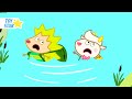 Dolly and Friends.   Deep lake. Funny Cartoon for Kids