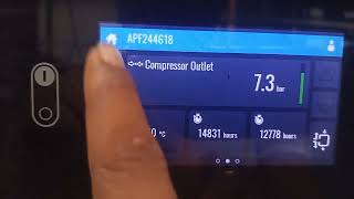 ATLAS COPCO COMPRESSOR about important parameters.
