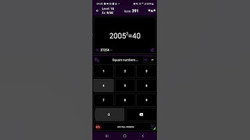 Math Tricks - Training mode - Square numbers ending in 05 - level 015 (Number Keyboard)