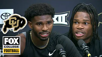 Postgame Interview: Travis Hunter and Shedeur Sanders on chemistry and Colorado's win vs. NDSU thumbnail