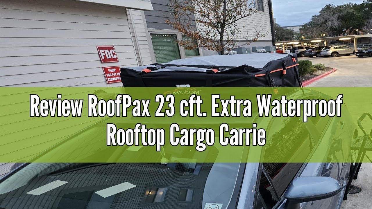 Review RoofPax 23 cft. Extra Waterproof Rooftop Cargo Carrier Bag, Double Weatherproof Zippers, Inte