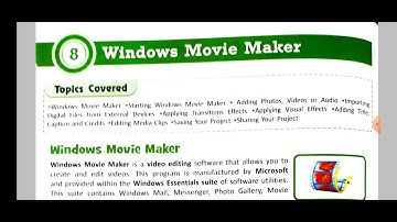 Chapter 8 (Windows movie maker)(Part 1)