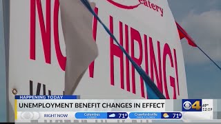 Unemployment benefit changes in effect