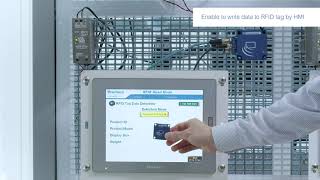 HMI with RFID reader for effective traceability