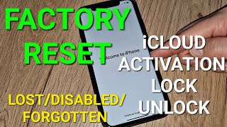 Factory iCloud Activation Lock Unlock Any iPhone iOS Lost/Disabled/Forgotten New Update✔️