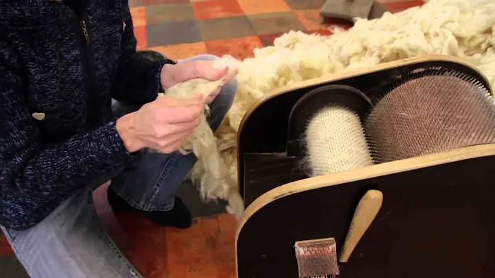 Working on a Drum Carder