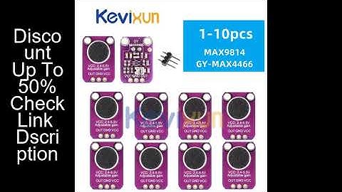 1-10pcs/Electret Microphone Amplifier Stable MAX9814 MAX4466 module Auto Gain Programmable Attack an