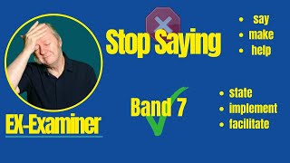 IELTS Vocabulary for Band 7: Stop Using SAY, MAKE, HELP, PROBLEM (Part 2)