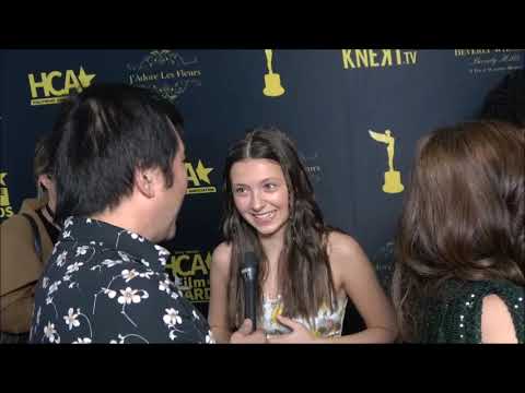 Keely Karsten Carpet Interview at HCA Film Awards 2023