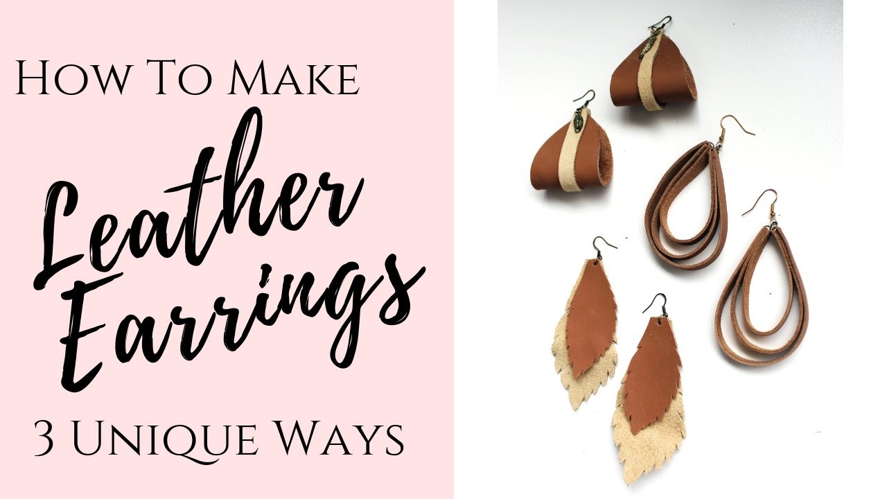 Leather Earrings - Petal Design – Ansgar Leather Co