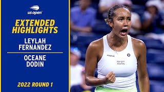 Leylah Fernandez vs. Oceane Dodin Extended Highlights | 2022 US Open Round 1