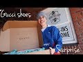 SURPRISING BOYFRIEND WITH GUCCI SHOES