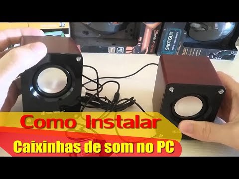 Vídeo: Como Conectar Alto-falantes Da Central De Música Ao Computador