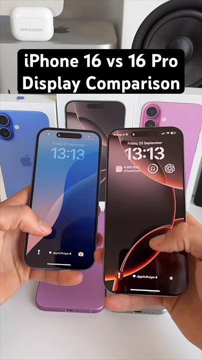 iPhone 16 vs 16 Pro Display | A Huge Difference?!