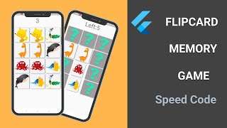 Flutter | FlipCard Memory Game -Full App -Speed Code | Flutter Game Ep - 2 screenshot 3