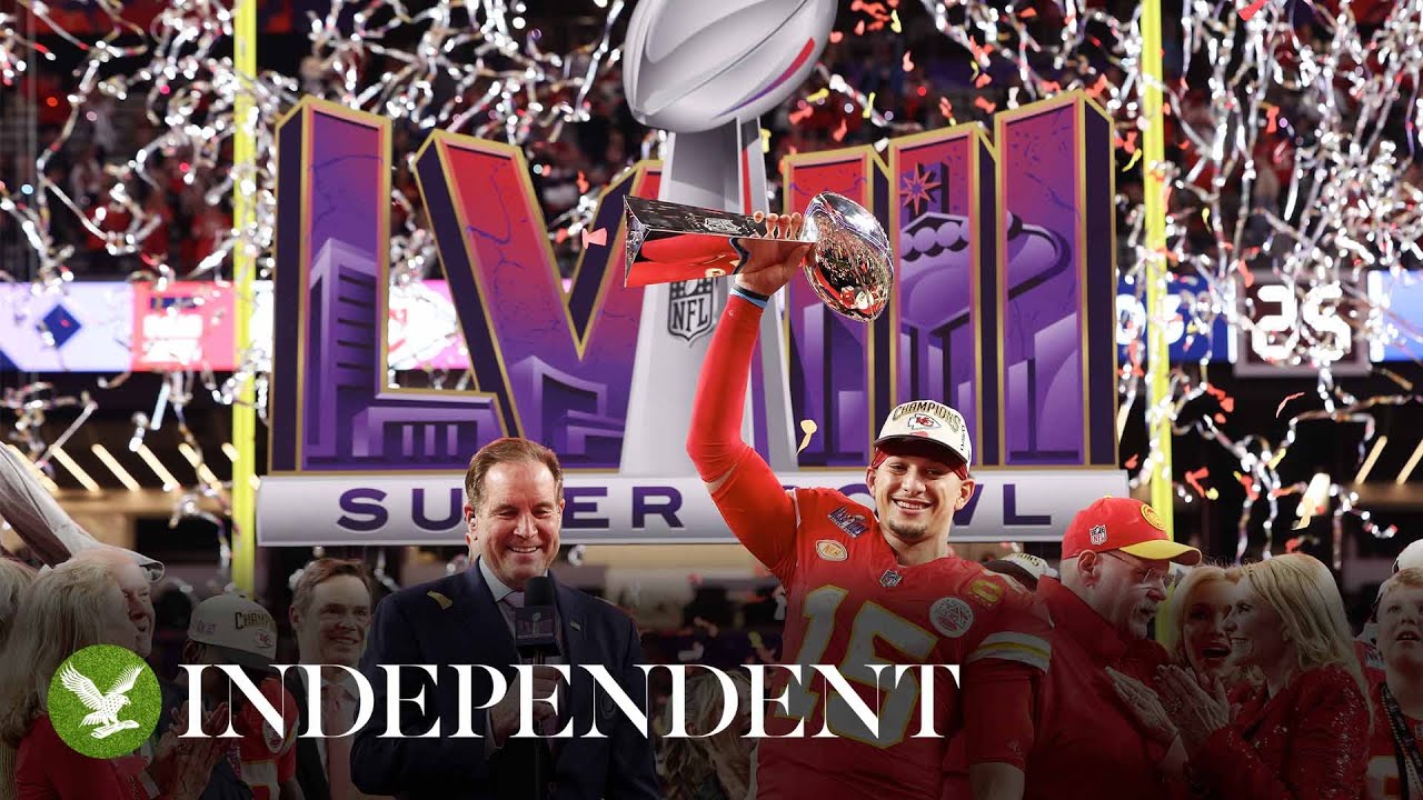Live Super Bowl 2024 winners Kansas City Chiefs head coach and Patrick