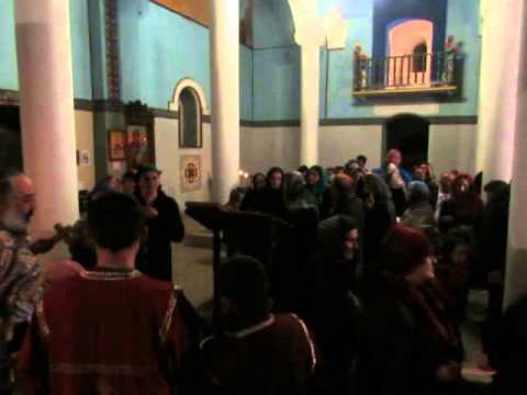 მრავალჟამიერი.აღდგომის ღამისთევის მსახურება. ითხვისის იოანე ნათლისმცემლის ტაძარი. 2014.22.აპრილი