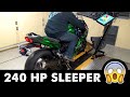 Ninja H2 SX SE Stock-2-Brock 240 HP Dyno Results, Review and Top Speed