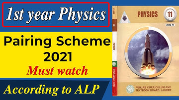 1st year pairing scheme physics 2021