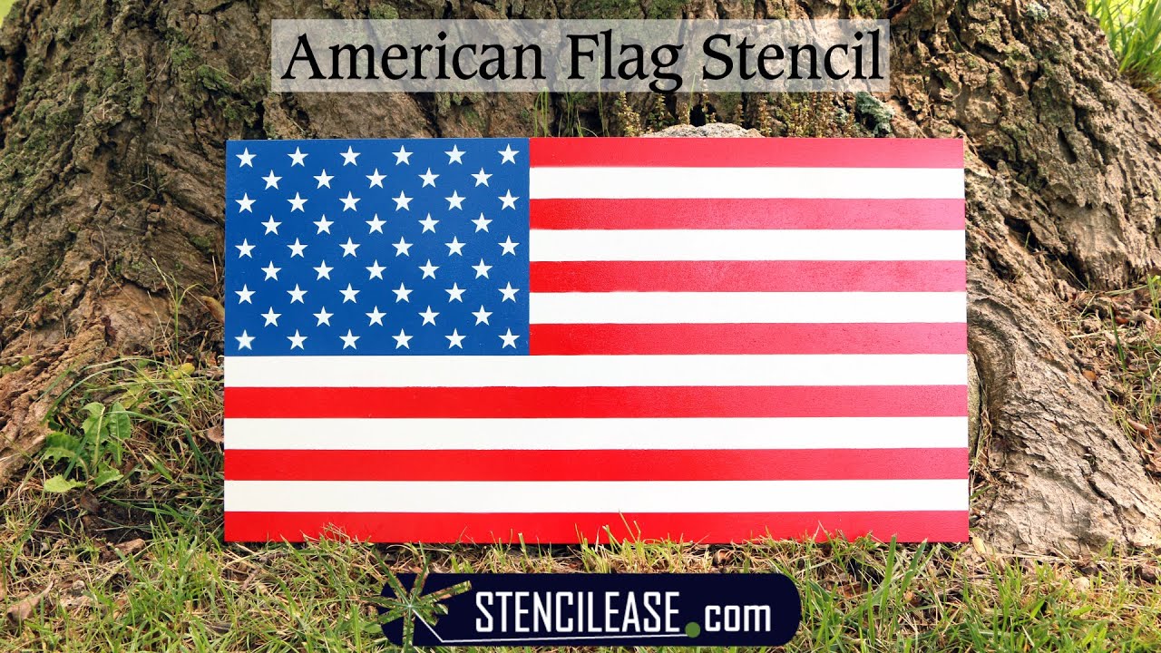  14 pcs American Flag Stencil Templates & Star Stencil