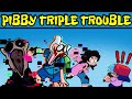 Friday Night Funkin' Pibby Sing Triple Trouble - Finn, Jake, Steven, Spongebob | Pibby x FNF Mod