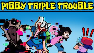 Friday Night Funkin' Pibby Sing Triple Trouble - Finn, Jake, Steven, Spongebob | Pibby x FNF Mod