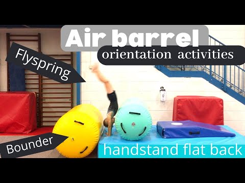 My Top 3 gymnastics progressions using an air barrel.