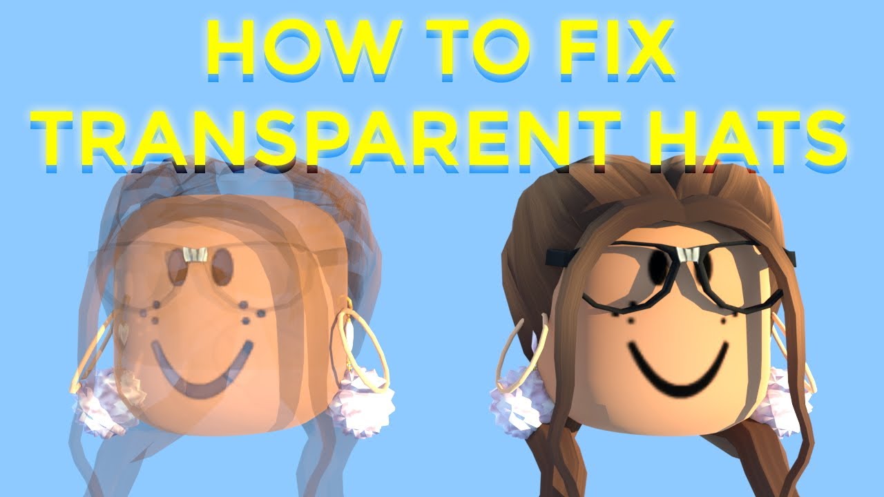 How To Fix Transparent Hats Blender 2 8 Roblox Youtube - roblox character transparent roblox shadow head