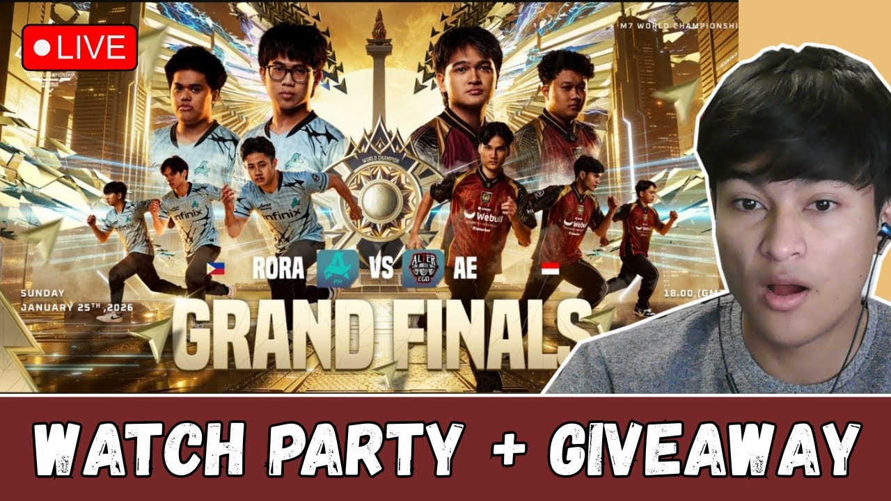 AE vs AURORA | M7 GRAND FINALS | WATCH PARTY LIVE + GIVEAWAY!