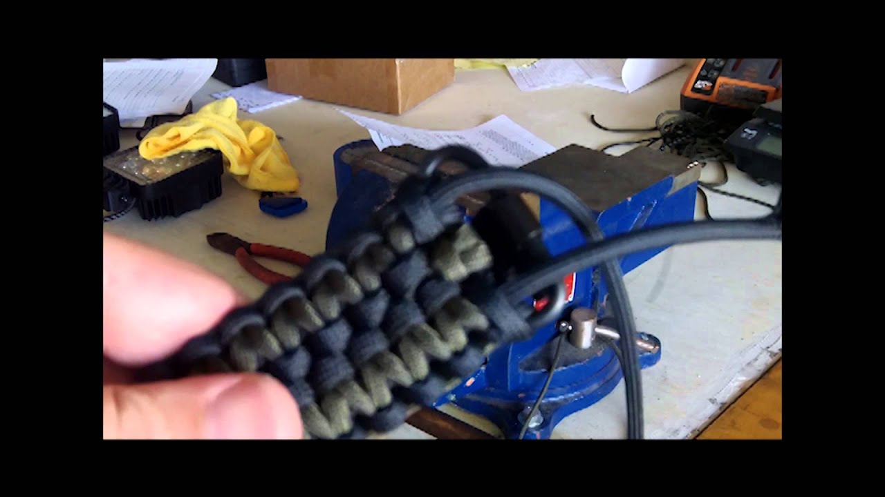 Rock Paracord - How to Finish a Double Cobra Weave Shotgun/Rifle Sling - YouTube