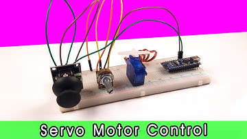 Servo motor control with Arduino nano | Servo motor control using joystick module and Potentiometer
