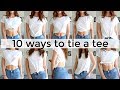 10 Ways To Tie & Tuck a T-Shirt! | 10 Different Ways To Wear a T-Shirt!