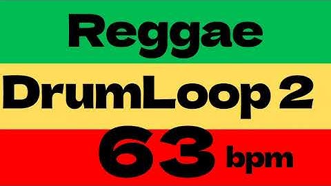 Reggae Drum Loop2 Practice Tool 63bpm  [Bob Marley Three little birds -cover]