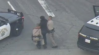 Fight breaks out after end of police chase