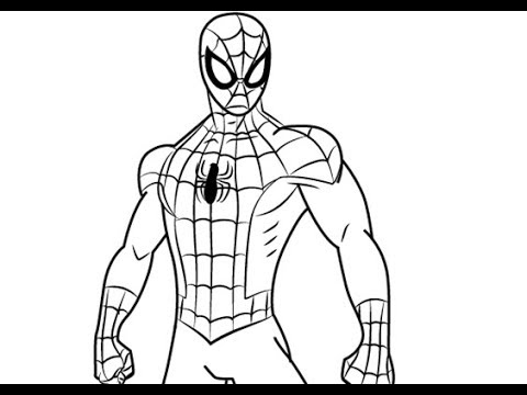 How To Draw A Spiderman | Bé Học Vẽ Siêu Nhân Nhện Cực Dễ - Youtube