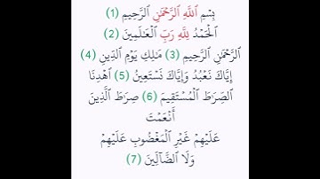 سورة {الفاتحة} بصوت القارئ حسن صالح