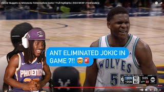 As A Suns Fan.. ANT IS A BEAST!! Wolves At Nuggets WCSF Game 7 Reaction