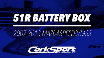 The Redesigned 51r Battery Box With ECU Relocation for the 2007-2013 Mazdaspeed 3 by CorkSport