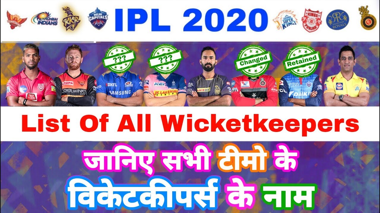 IPL 2020 List Of All 8 Wicket keepers Ranking For All Teams IPL