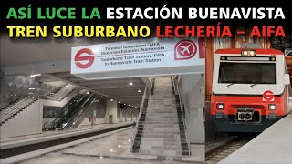 Así se ve la terminal Buenavista del Tren Suburbano Lechería – AIFA