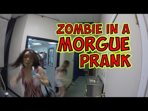 ZOMBIE IN A MORGUE PRANK | FIGHT OF THE LIVING DEAD